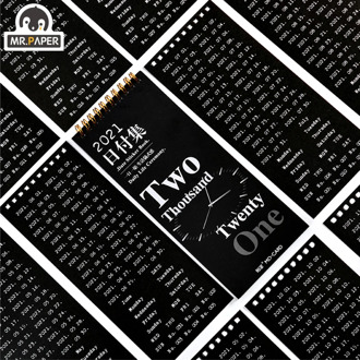 Mr.paper 365 Daily Days Stickers For 2021 Functional Stickers Planner Stickers Monthly Schedule Mark Agenda Stationery Stickers