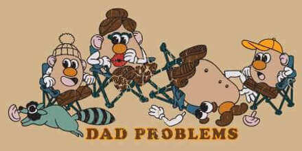 Mr. Potato Head Dad Problems Men's T-Shirt - Tan - XXL Geel
