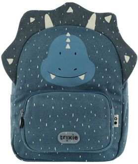 Mr. Triceratops Backpack dark blue schooltas kind Blauw - H 31 x B 23 x D 10 cm