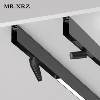 MR.XRZ LED Surface Magnet Track Lights DC 24V 8W 10W 14W 28W Led Lamps Magnetic Rail Ceiling System For Indoor Track Lighting