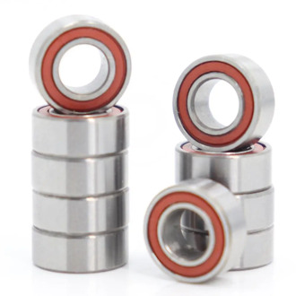 MR105RS Bearing ABEC-3 ( 10PCS ) 5X10X4 mm Miniature RC Motor MR105-2RS Ball Bearings MR105 RS 2RS Orange Sealed