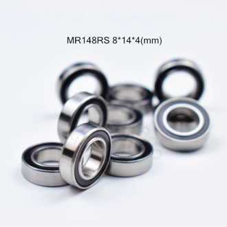 MR148RS 8*14*4(mm) 10pieces free shipping bearing ABEC-5 bearing rubber Sealed Miniature Mini Bearing MR148 MR148RS bearings