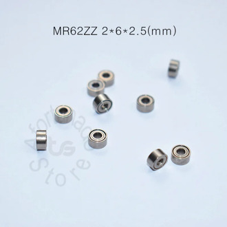 MR62ZZ 2*6*2.5(mm) 10pieces bearing Metal Sealed Miniature Mini Bearing MR62 MR62ZZ chrome steel deep groove bearing
