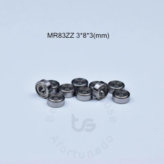 MR83ZZ 3*8*3(mm) 10pieces free shipping bearing ABEC-5 bearing Metal Sealed Miniature Bearing MR MR83 chrome steel bearings