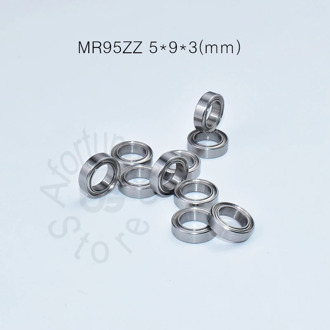 MR95ZZ 5*9*3(mm) 10pieces bearing metal sealed free shipping ABEC-5 chrome steel miniature bearings hardware Transmission Parts