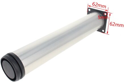 Mromax 2/4Pcs Verstelbare Voet Pad Plastic + Rvs 62*62Mm Totale Lengte 100/50/180/300/400/500Mm Buitendiameter 50Mm 300mm 2stk