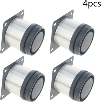 Mromax 2/4Pcs Verstelbare Voet Pad Plastic + Rvs 62*62Mm Totale Lengte 100/50/180/300/400/500Mm Buitendiameter 50Mm 50mm 4stk