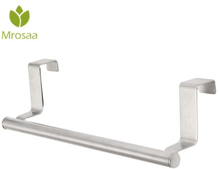 Mrosaa 23 cm Handdoek Bar Badkamer Keuken Handdoekenrek Enkele Laag Over Deur Kast Hanger Hotel Bad Roestvrij Staal Handdoek houder