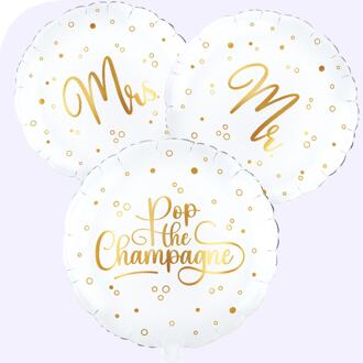 Mrs en Mr Pop the Champagne