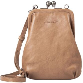 Mrs. Sugar Pop Crossbody Schoudertas iced coffee telefoontasje dames Zand - H 18 x B 13 x D 3 cm