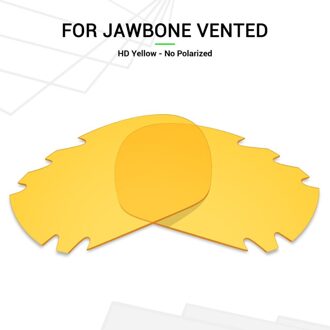 Mryok Vervanging Lenzen voor Oakley Jawbone Vented Zonnebril HD Geel