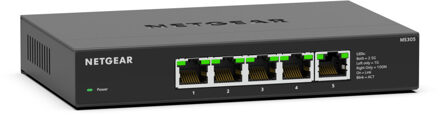 MS305 switch (5-Port Multi-Gig 2.5G unmanaged) Switch Zwart