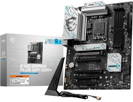 MSI B760 GAMING PLUS WIFI DDR4 moederbord Intel B760 LGA 1700 ATX