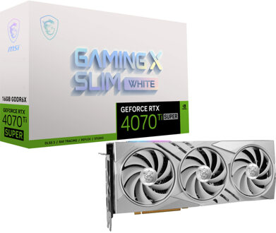 MSI GeForce RTX 4070 Ti SUPER 16G GAMING X SLIM WHITE Grafische kaart
