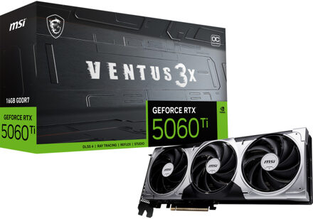 MSI GeForce RTX 5060 Ti 16G VENTUS 3X OC Grafische kaart
