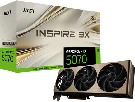 MSI GeForce RTX 5070 12G INSPIRE 3X OC Grafische kaart