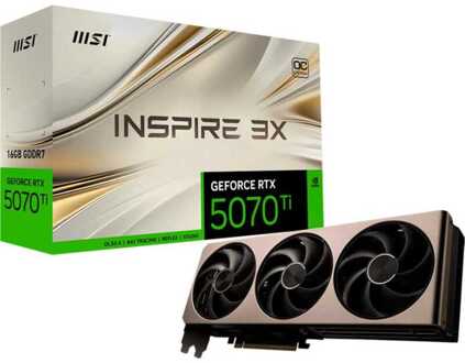MSI GeForce RTX 5070 Ti 16G INSPIRE 3X OC Grafische kaart