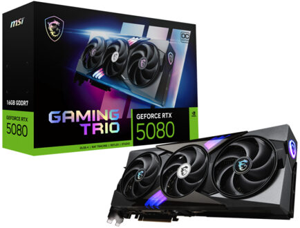 MSI GeForce RTX 5080 16G GAMING TRIO OC Grafische kaart