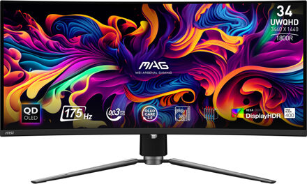 MSI MAG 341CQP QD-OLED 34.18 inch Curved Gaming Monitor