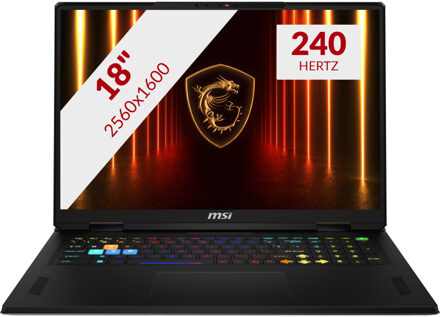 MSI Vector 18 HX AI A2XWJG-636NL Gaming laptop
