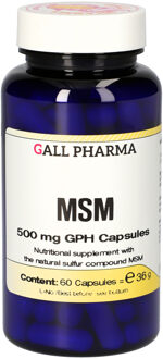 MSM 500 mg GPH (60 Capsules) - Gall Pharma GmbH