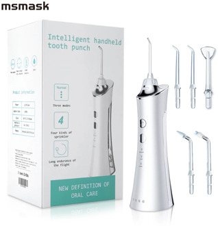 msmask Dental Oral Irrigator USB Portable Water Flosser For Teeth Irrigators Water Teeth Mouth Clean Oral Jet Nasal Cleaner