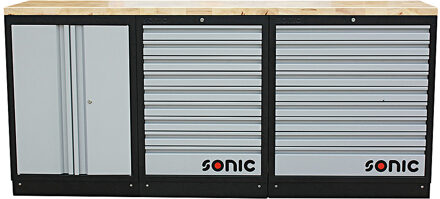 MSS 26"/34" lage opstelling met 18 lades met houten blad 4731507