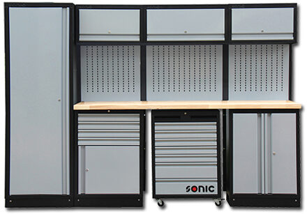 MSS 26"/34" opstelling met 11 laden met houten bovenblad 4731517