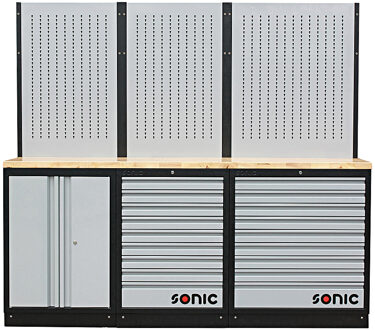 MSS 26"/34" opstelling met 18 lades met houten bovenblad 4731503