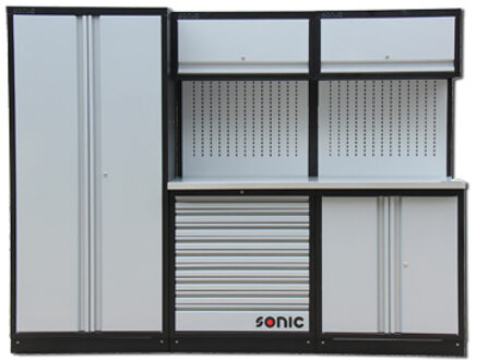 MSS 34" 9 laden, kast met laden en ophangpaneel (rvs diep) 4731713