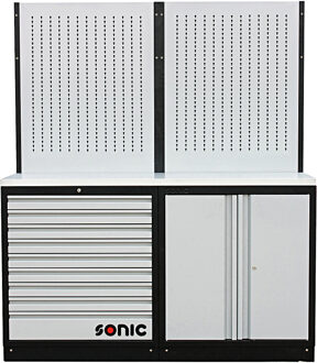 MSS 34" 9 laden, opbergkast & ophangpaneel (rvs) 4731702