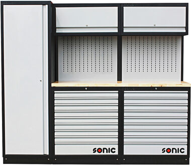 MSS 34" hoge kast, 18 laden, ophangpaneel, klepkast (hout) 4731401