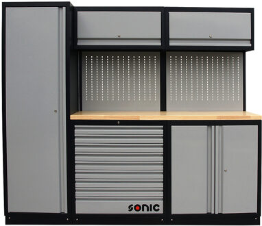 MSS work station 230cm (houten bovenblad) 4730230