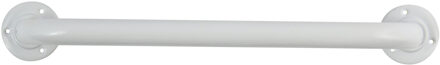 MSV Badkamer/douche wand handgreep - rvs metaal - wit - 30 cm