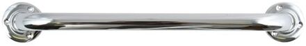 MSV Badkamer/douche wand/muur handgreep - rvs metaal - zilver - 40 cm - Badkameraccessoireset Zilverkleurig