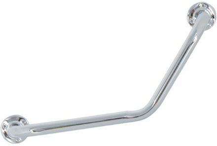 MSV Badkamer/douche wand/muur handgreep - rvs metaal - zilver - 54 cm - Badkameraccessoireset Zilverkleurig