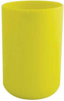 MSV Badkamer drinkbeker/tandenborstelhouder Porto - PS kunststof - appelgroen - 7 x 10 cm