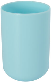 MSV Badkamer drinkbeker/tandenborstelhouder Porto - PS kunststof - mintgroen - 7 x 10 cm