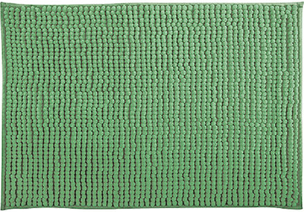 MSV Badkamerkleed/badmat tapijtje voor op de vloer - groen - 50 x 80 cm - Microvezel - Badmatjes