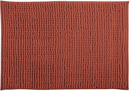 MSV Badkamerkleed/badmat tapijtje voor op de vloer - terracotta - 40 x 60 cm - Microvezel - Badmatjes Bruin