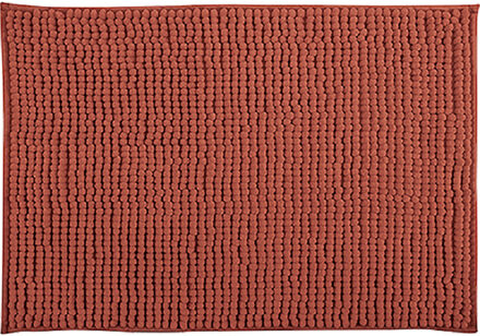 MSV Badkamerkleed/badmat tapijtje voor op de vloer - terracotta - 50 x 80 cm - Microvezel - Badmatjes Bruin