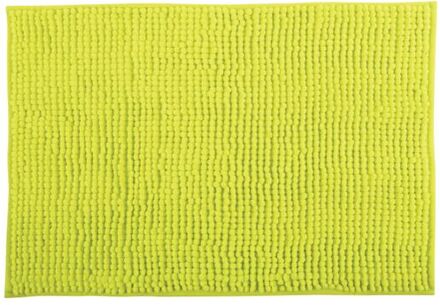 MSV Badkamerkleed|badmat voor op de vloer - appelgroen - 60 x 90 cm