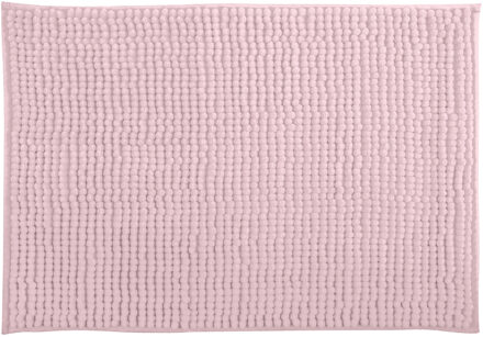 MSV Badkamerkleedje/badmat tapijt - kleedje voor op de vloer - lichtroze - 60 x 90 cm