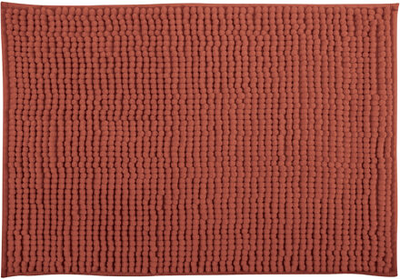 MSV Badkamerkleedje/badmat tapijt - kleedje voor op de vloer - terracotta - 60 x 90 cm
