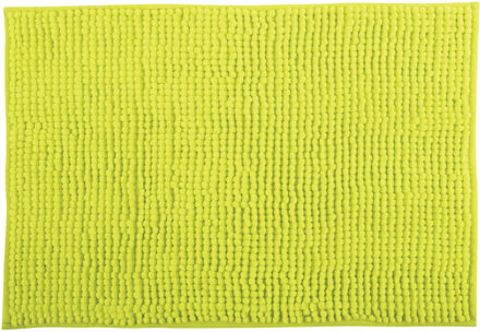 MSV Badkamerkleedje/badmat tapijt voor op de vloer appelgroen 60 x 90 cm