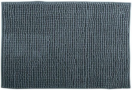 MSV Badkamerkleedje/badmat tapijt - voor op de vloer - donkergrijs - 50 x 80 cm