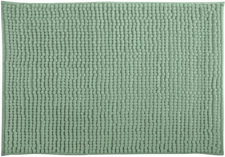MSV Badkamerkleedje/badmat tapijt - voor op de vloer - groen - 40 x 60 cm