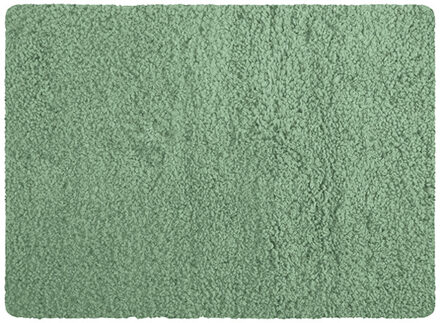 MSV Badkamerkleedje/badmat tapijt - voor op de vloer - groen - 50 x 70 cm - langharig