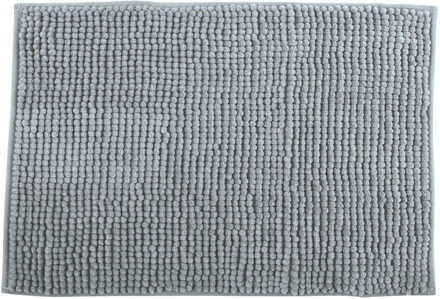 MSV Badkamerkleedje/badmat tapijt - voor op de vloer - lichtgrijs - 40 x 60 cm