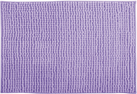 MSV Badkamerkleedje/badmat tapijt - voor op de vloer - lila paars - 50 x 80 cm
